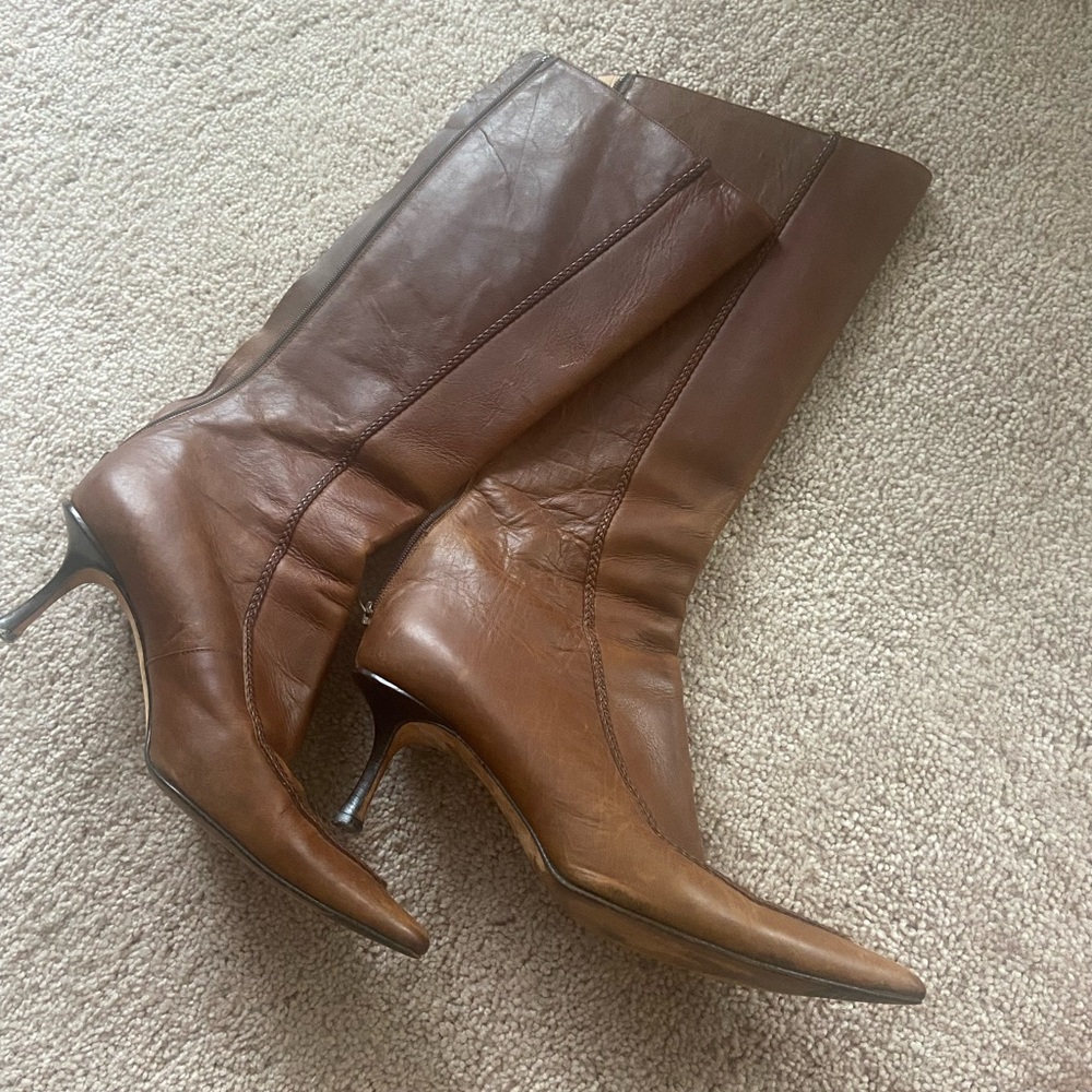 Jimmy Choo brown leather boots